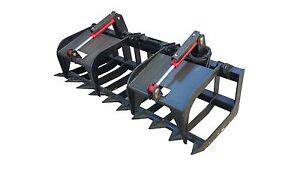 skid steer root bucket|60 inch skid steer grapple.